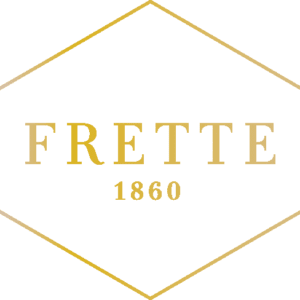 The logo of Frette Linens, the linens used in a furnished apartment in Dublin Ohio